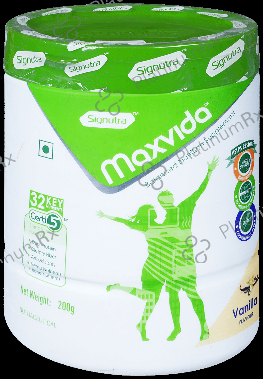 Maxvida Supplement for Haemoglobin Formation & Immunity - Flavour Vanilla Powder 200 gm