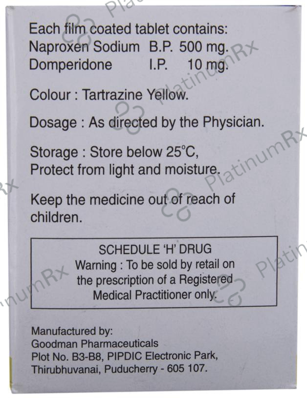Xenadom 10/500mg Tablet 10s