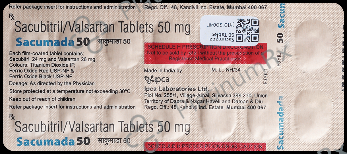 Sacumada 50mg Tablet 14s