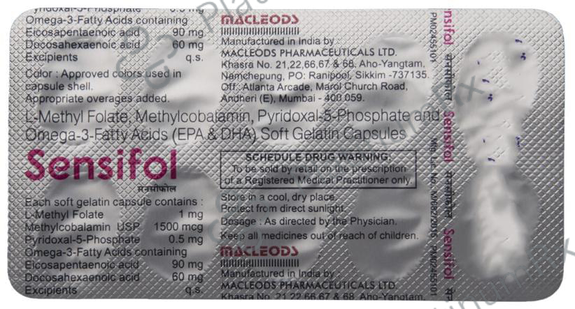 Sensifol Soft Gelatin Capsule 10 capsules
