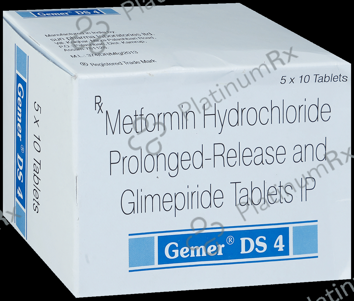 Gemer DS 4/1000mg Tablet PR 10s