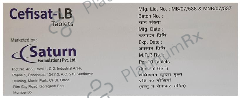 Cefisat-LB Tablet DT