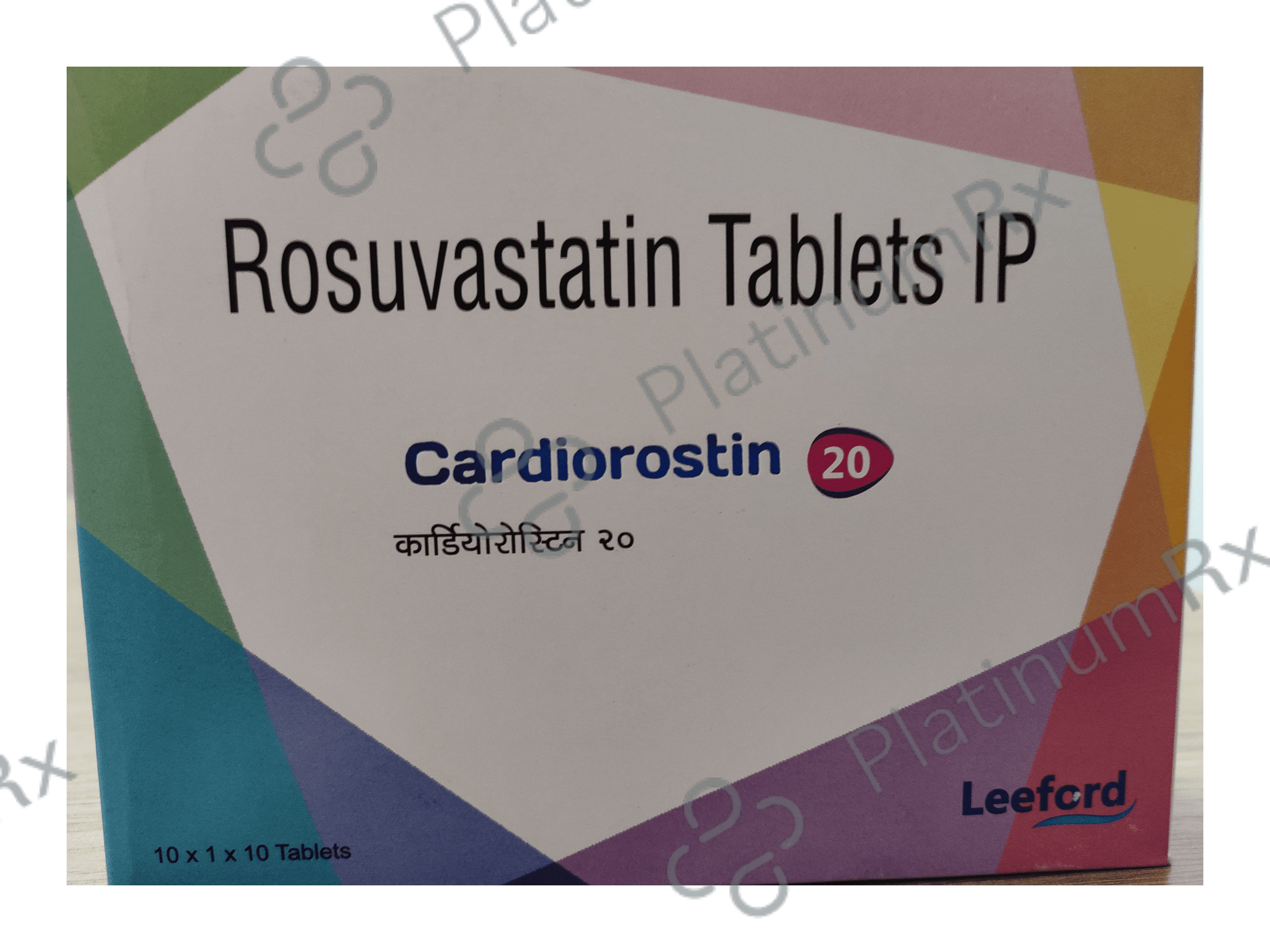 Cardiorostin 20mg Tab 10s