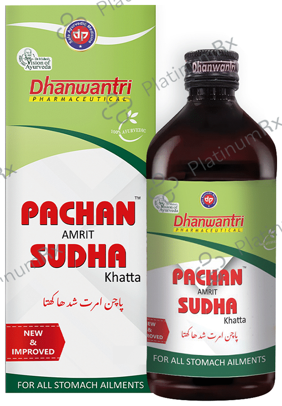 Dhanwantri Pharmaceutical Pachan Amrit Sudha Khatta Tonic 400 ml