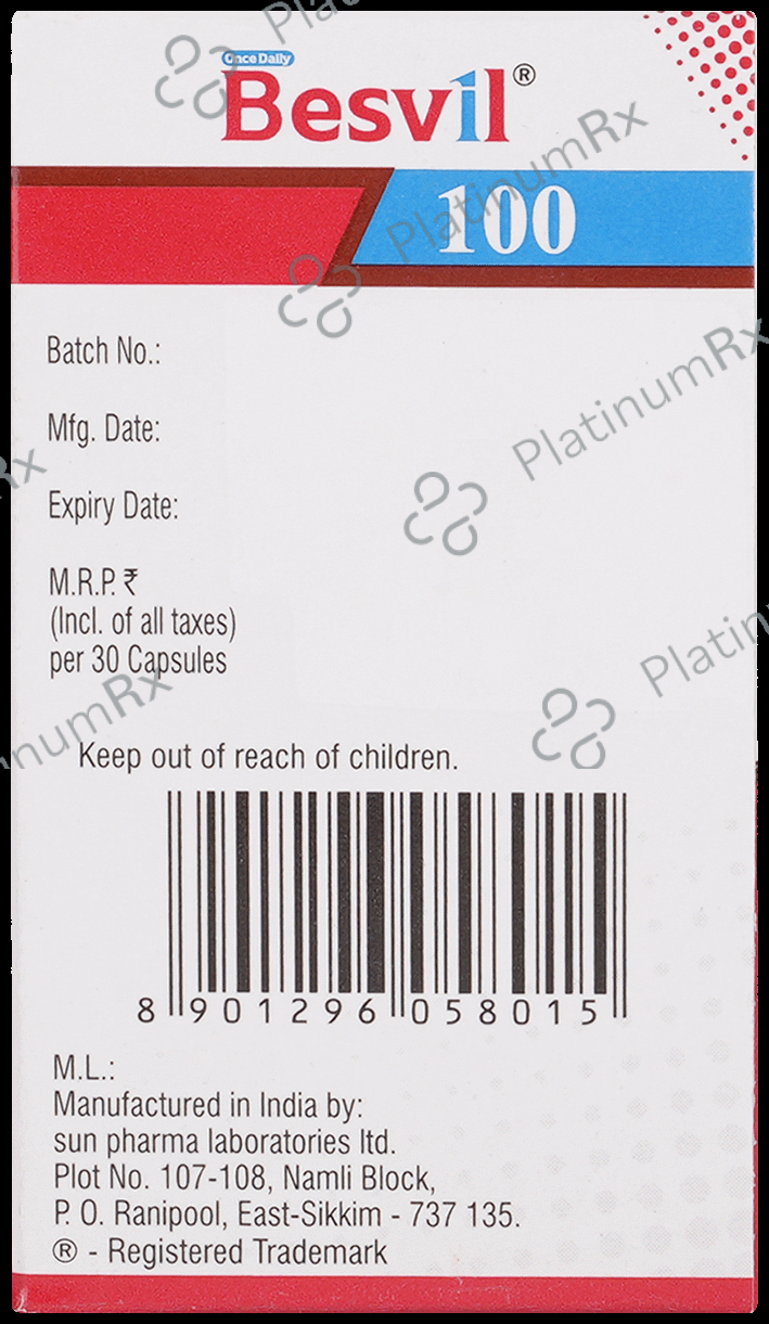 Besvil 100/25mcg Capsule 30s