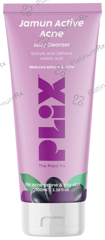 Plix Jamun Active Acne Juicy Cleanser for Oily & Acne Prone Skin