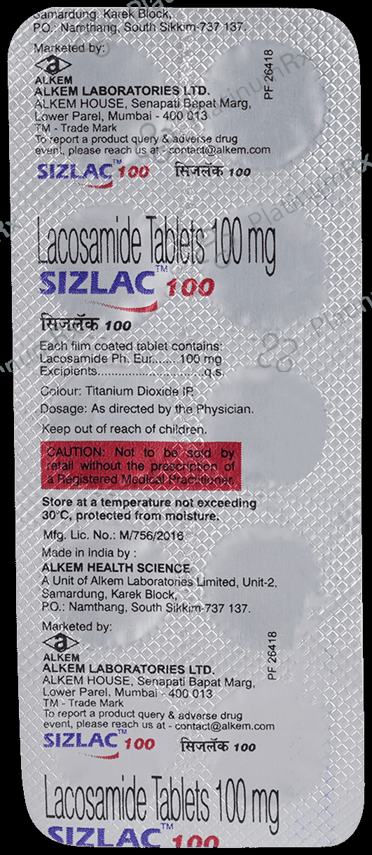 Sizlac 100mg Tablet