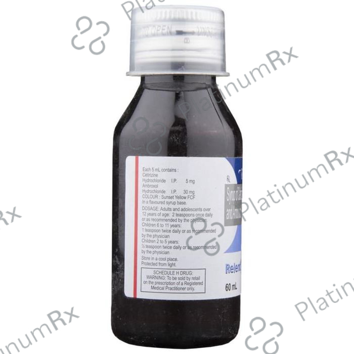 Relent Plus 30/5mg Syrup 60ml