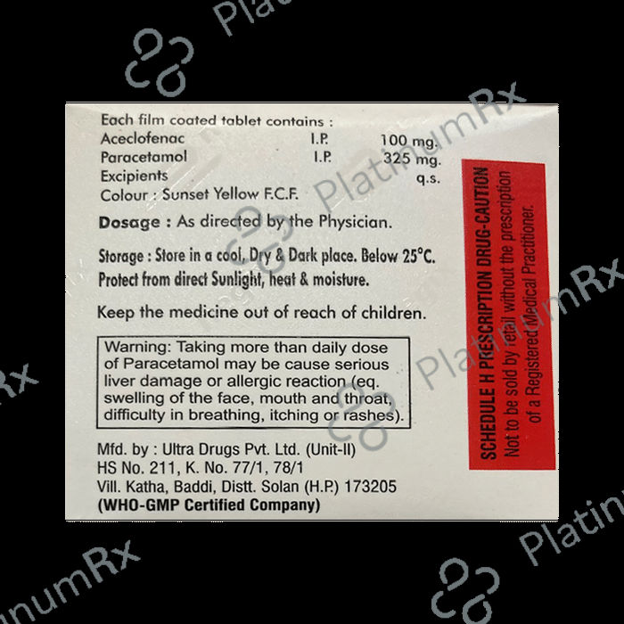 Enex P 100mg/325mg Tablet