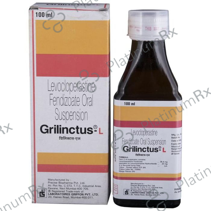 Grilinctus L 20mg Oral Suspension 100ml