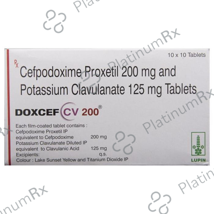 Doxcef CV 200/125mg Tablet 10s