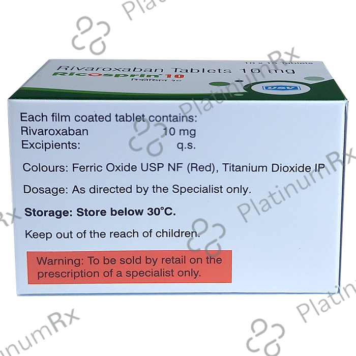 Ricosprin 10mg Tablet 15s