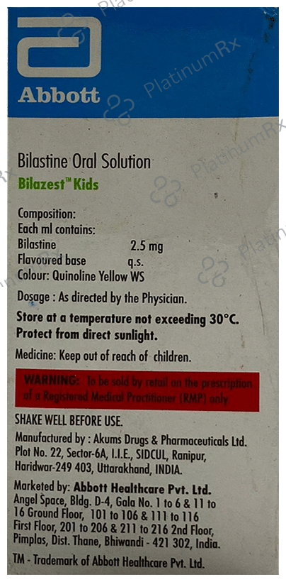 Bilazest Kids Oral Solution