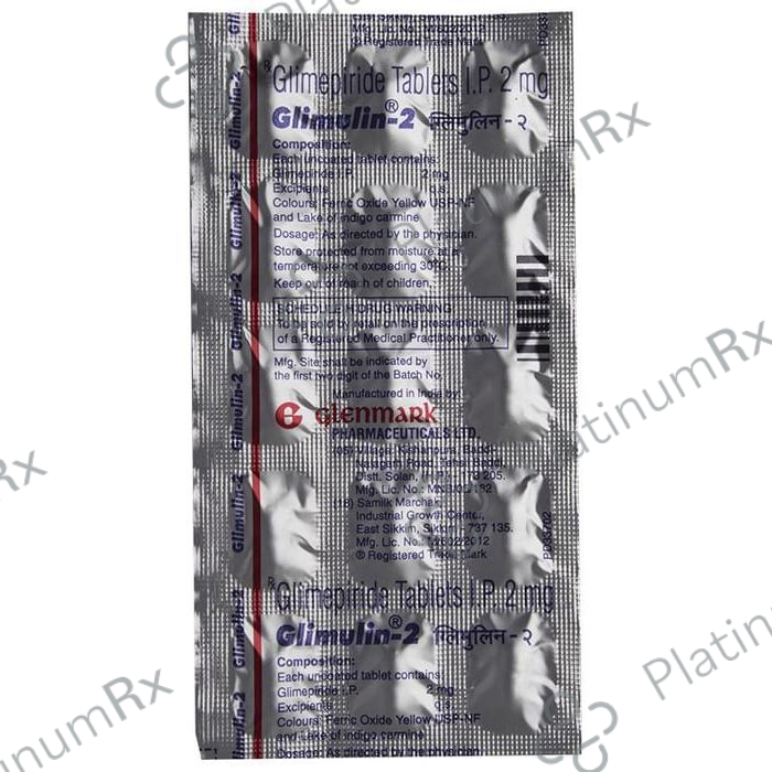 Glimulin 2mg Tablet 15s