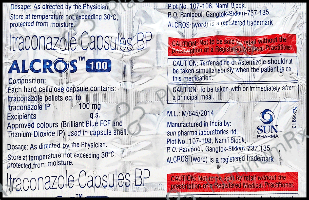 Alcross 100mg Capsule 10s