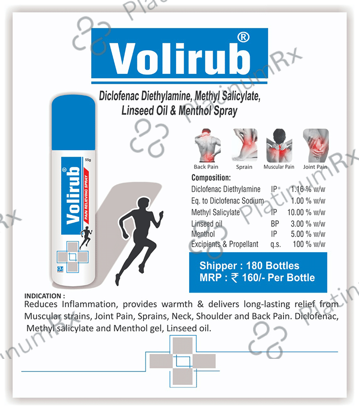 Om Biotec Volirub Pain Relieving Spray