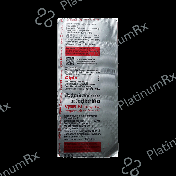 Vysov D 10/100mg Tablet SR 10s
