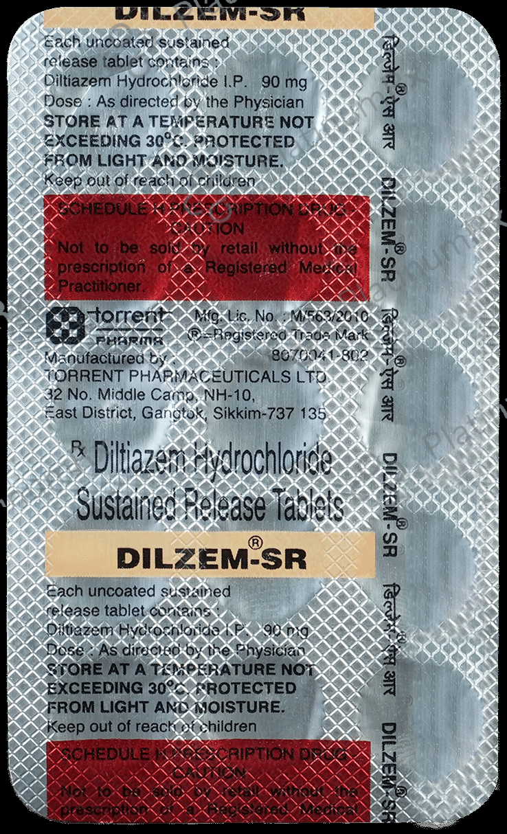 Dilzem 90mg SR Tablet 15s