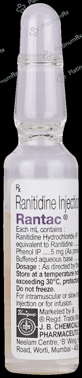 Rantac Injection 2ml 1 Injection