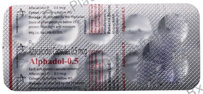 Alphadol 0.5mcg Capsule 10s
