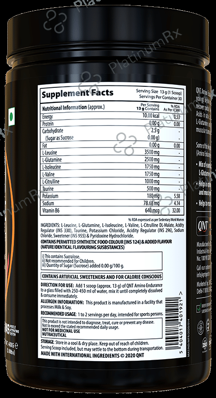 QNT Amino Endurance Pasteque