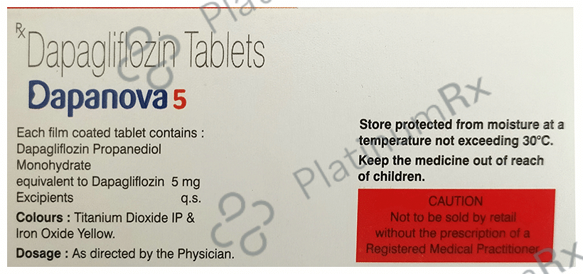 Dapanova 5mg Tablet 15s