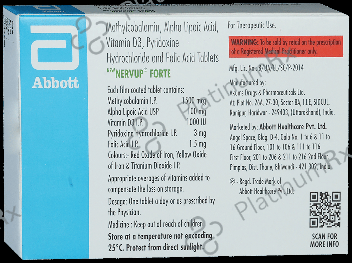 New Nervup Forte Tablet 15s