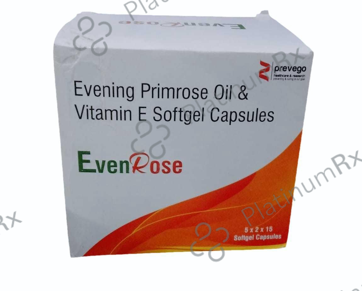 Evenrose 1000/30mg Capsule 15s (Gelatin Animal Origin)