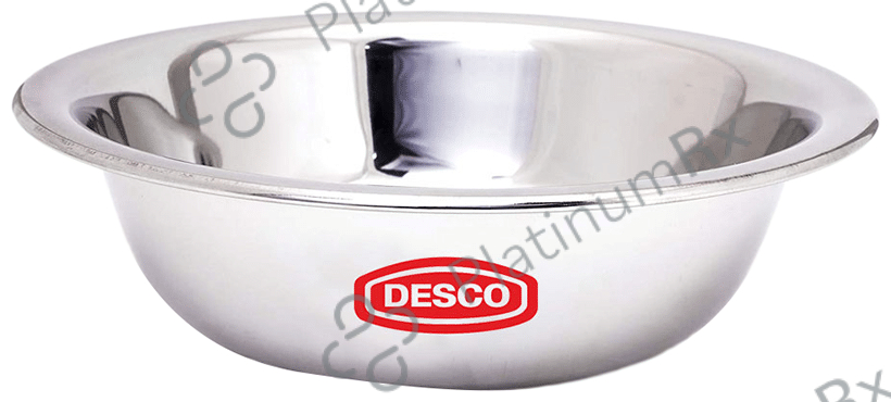 DESCO Surgical Lotion Bowl Basin Stainless Steel 202 Grade 13Inch