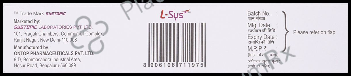 L Sys 1% Cream 50gm