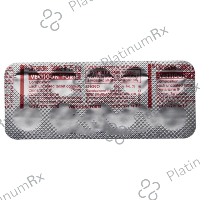 Vertigon Forte 75mg Tablet 10s