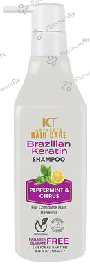 KT Advanced Hair Care Brazilian Keratin Shampoo