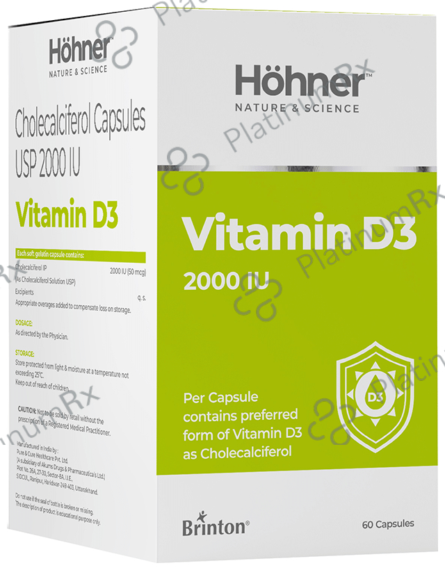 Hohner Vitamin D3 2000IU Capsule