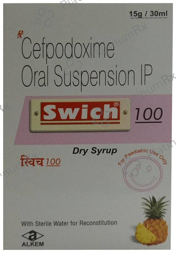 Swich 100mg Dry Syrup Pineapple Flavour 30ml