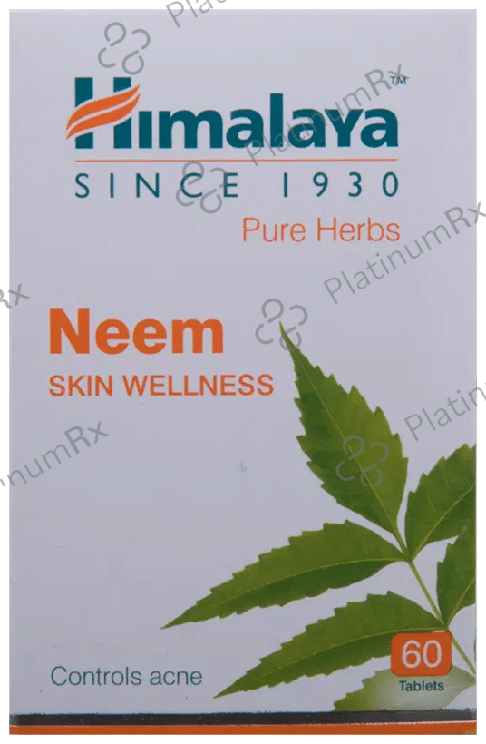 Himalaya Himalaya Neem Tablets - Skin Wellness- Controls Acne (60 Each)