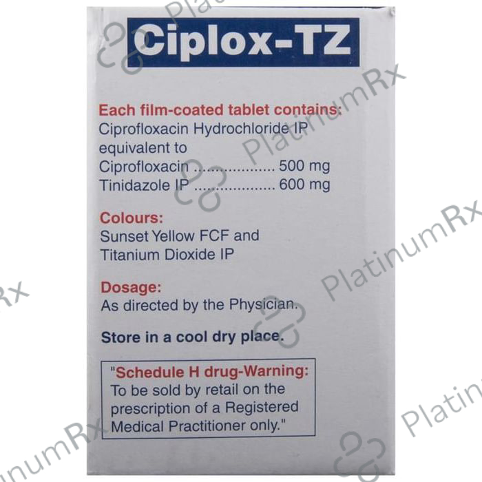 Ciplox TZ 500/600mg Tablet 10s