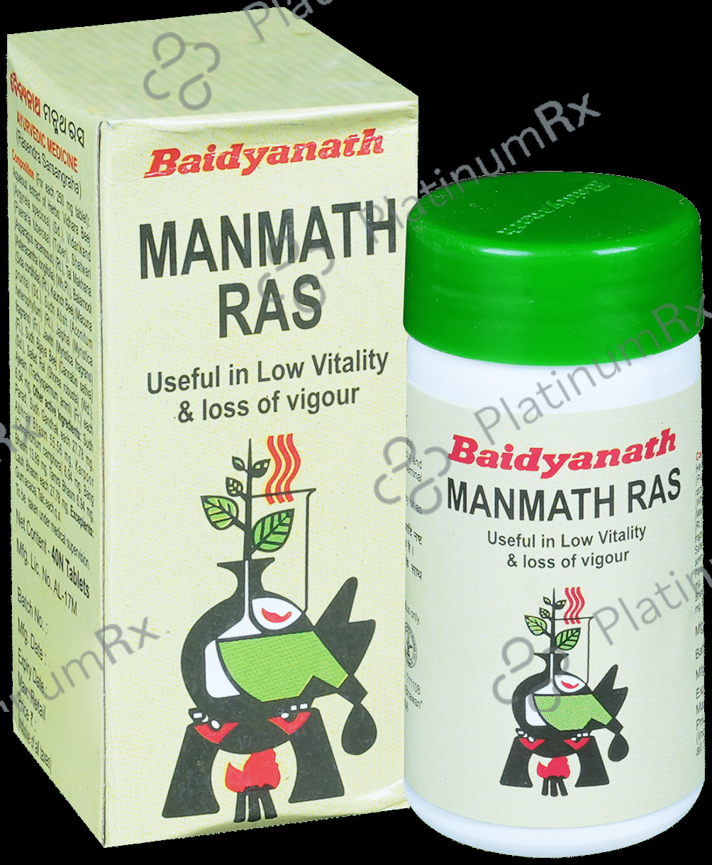Baidyanath Manmath Ras Tablet - For Vigour & Vitality