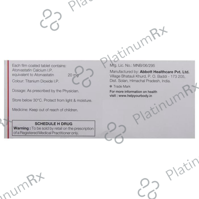 Stator 20mg Tablet 15s