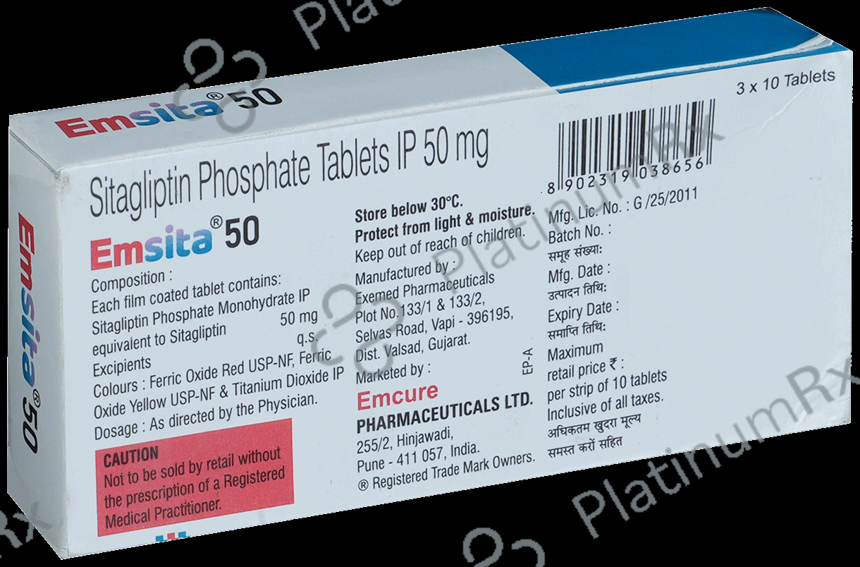 Emsita 50mg Tablet 10s