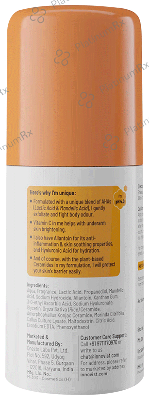 Chemist At Play Odour Control Underarm Roll On Woody Musk