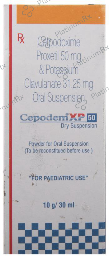 Cepodem XP 50/31.25mg Dry Suspension 30ml