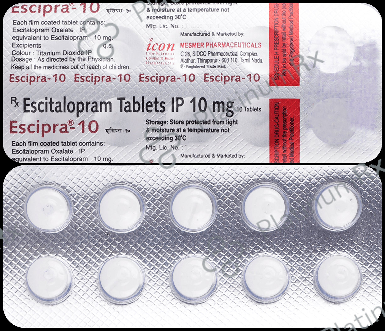 Escipra 10mg Tablet 10s