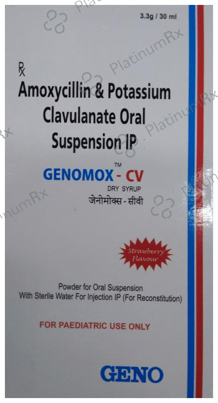 Genomox CV 200/28.7mg Dry Syrup Strawberry 30ml
