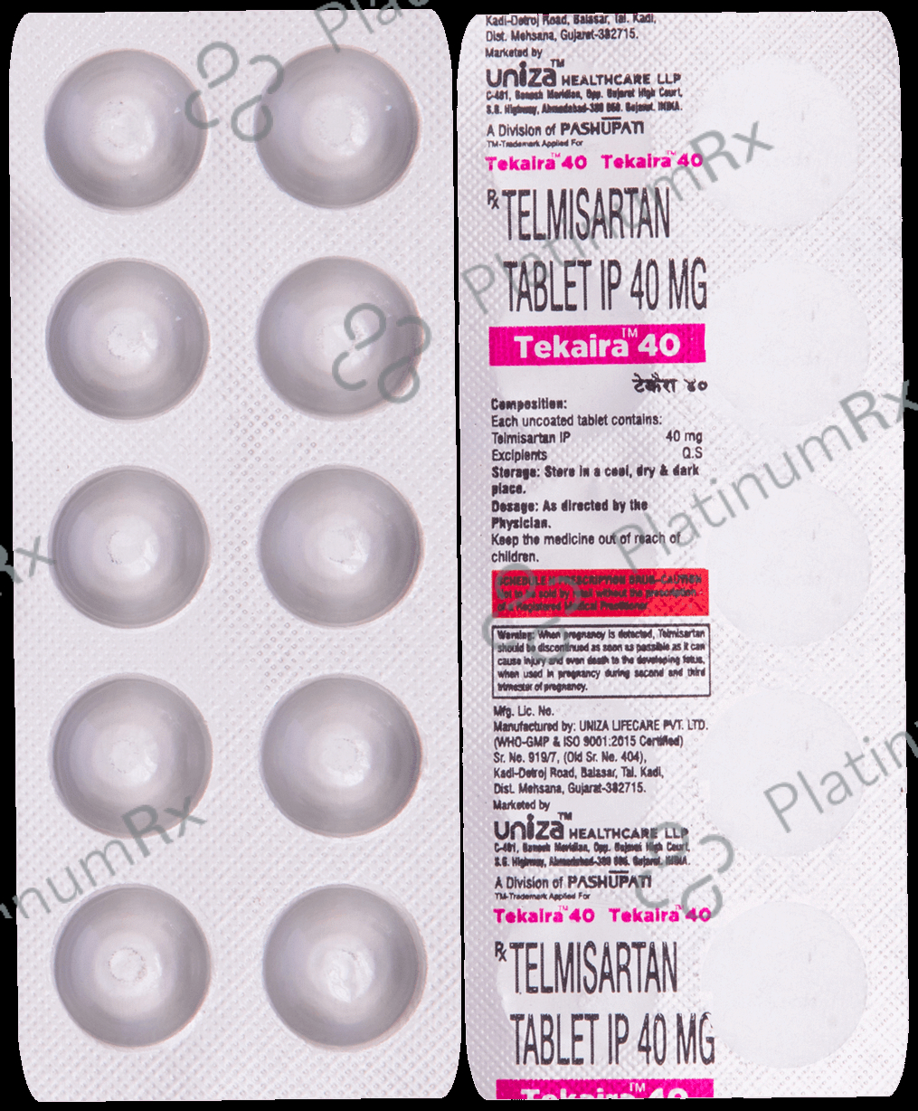 Tekaira 40mg Tablet