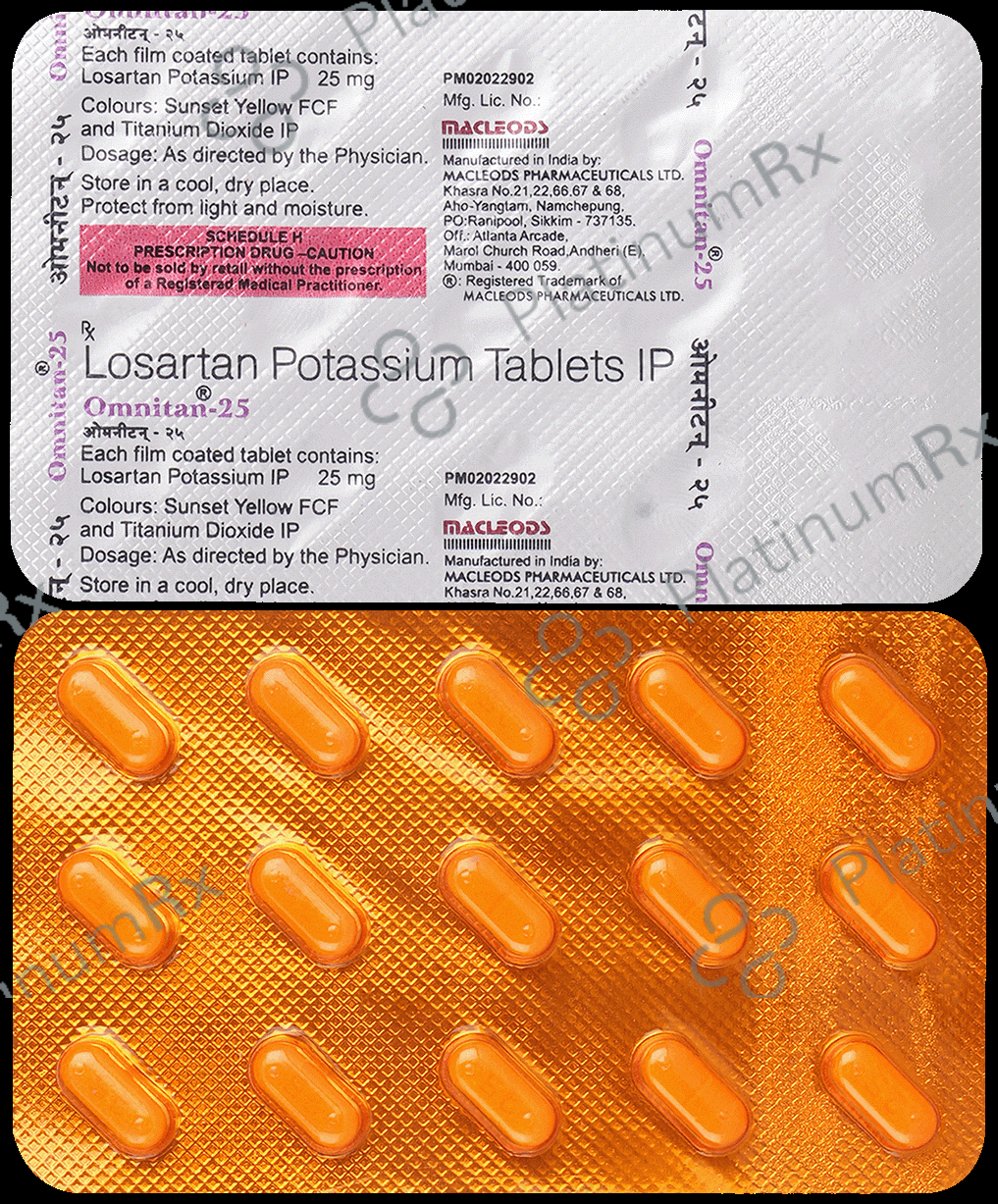 Omnitan 25mg Tablet 15s
