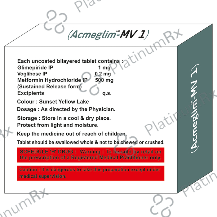 Acmeglim-MV 1 Tablet SR