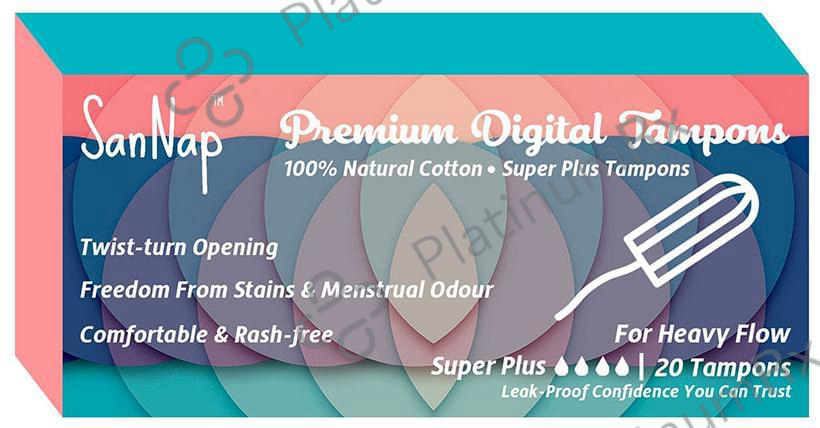 SanNap Premium Digital Tampons Super Plus