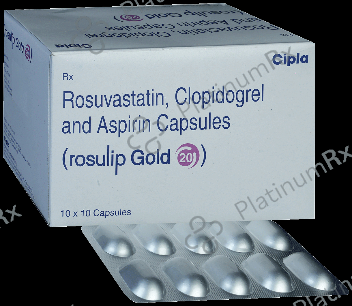 Rosulip Gold 20/75/75mg Capsule 10s