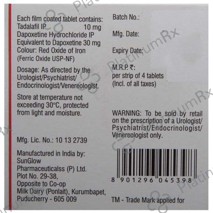 Duraplus 40mg Tablet 4s