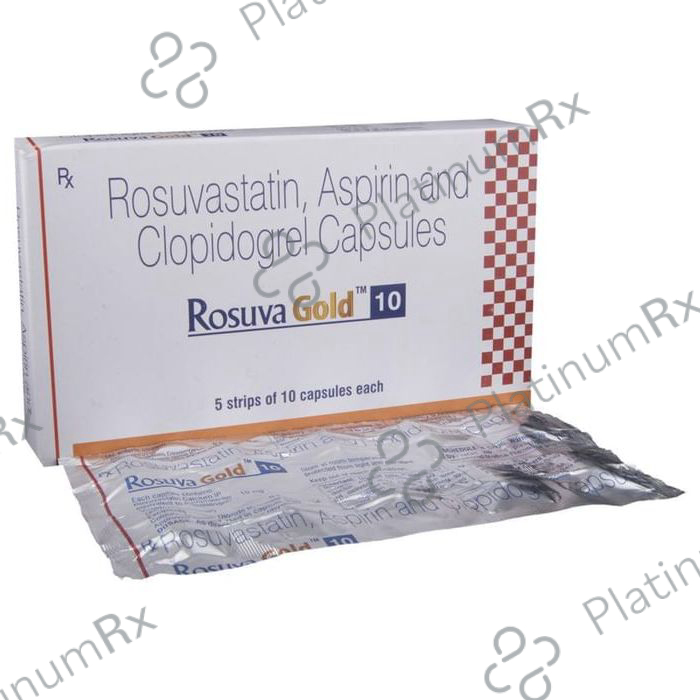 Rosuva Gold 10/75/75mg Capsule 10s